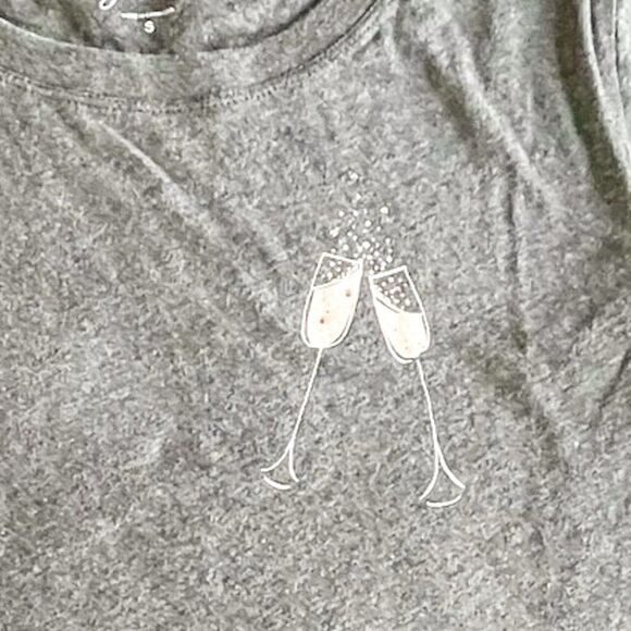 J. Crew Champagne Toast Tee, Size Small - Picture 2 of 4
